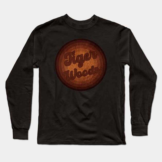 Tiger Woods - Vintage Style Long Sleeve T-Shirt by Posh Men